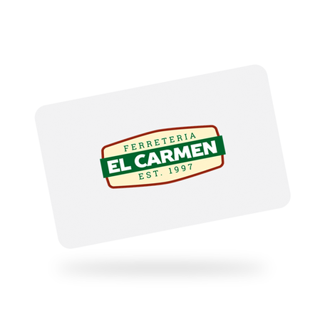 [object Object] Ferreteria El Carmen HN Tarjeta Regalo