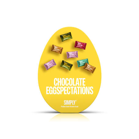 [object Object] Simply Chocolate -pääsiäismunarasia, Chocolate Eggspectations