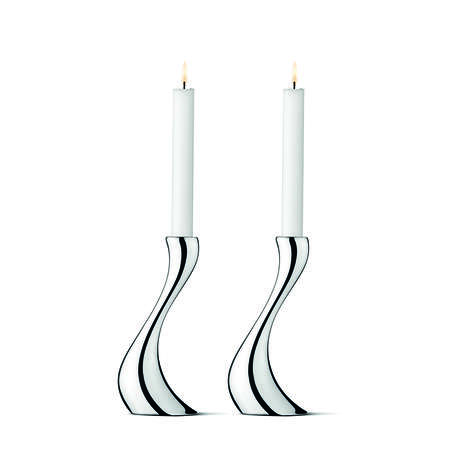 [object Object] Georg Jensen Cobra Candleholders