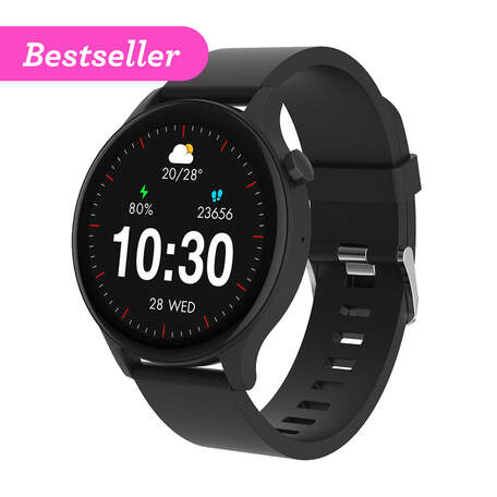 [object Object] Denver Bluetooth Smartwatch SWC-338, musta